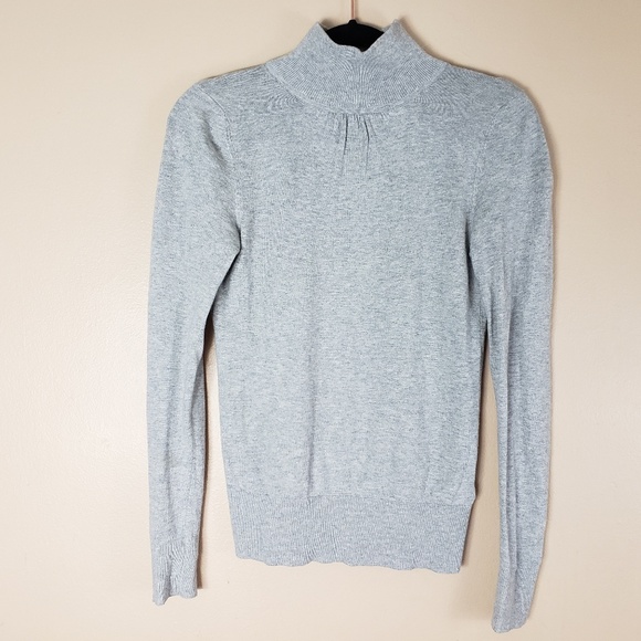 Banana Republic Factory Sweaters - Banana Republic Mock Neck Gray Top Size Small F12